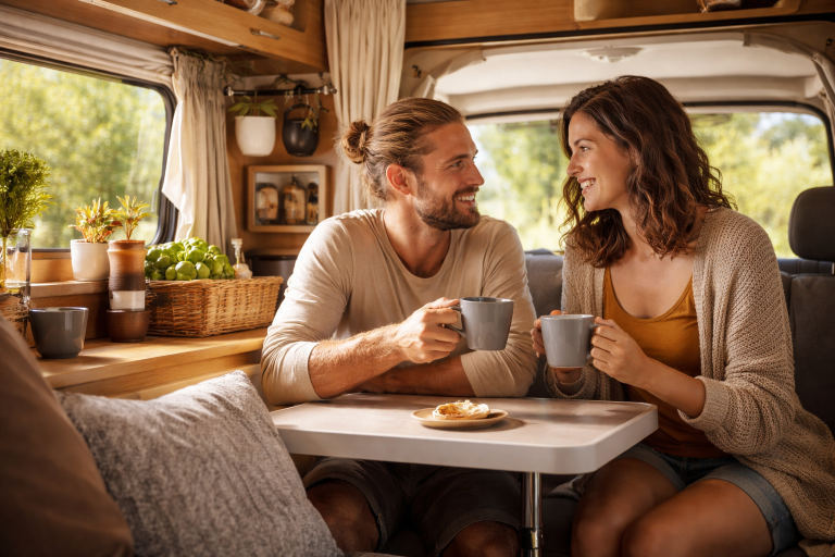 Vivere in camper in coppia: come gestire gli spazi